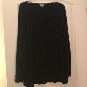 Long sleeve v neck piko
